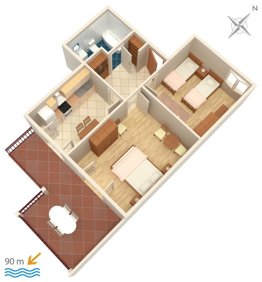 Apartments By The Sea Stanici, Omis - 1028 Tice ภายนอก รูปภาพ